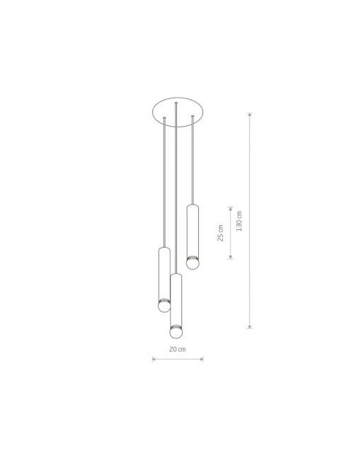 Pendelleuchte Baton III