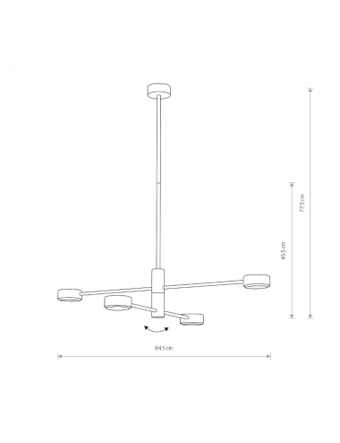 Griestu lampa Orbit IV