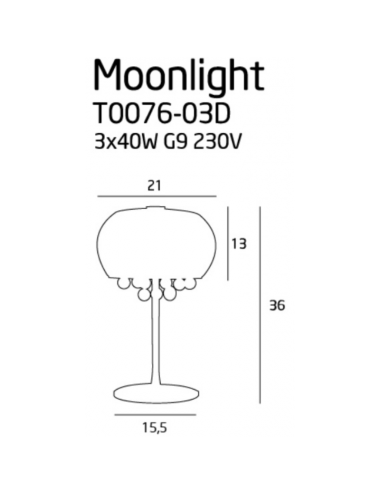 Настольная лампа Moonlight...