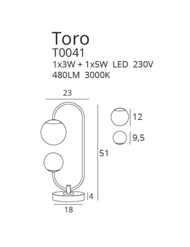 Настольная лампа Toro