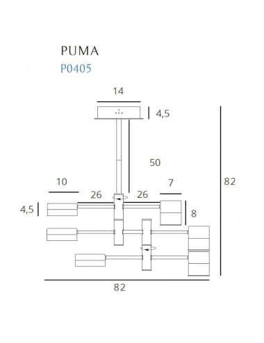 Потолочная лампа Puma