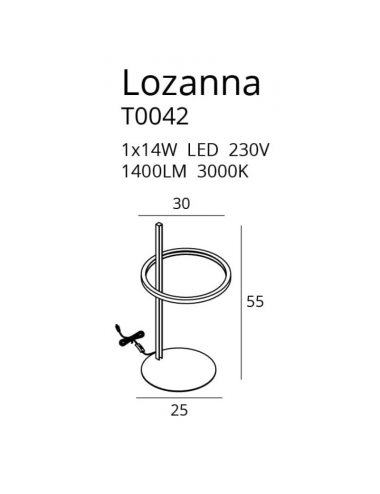 Настольная лампа Lozanna...