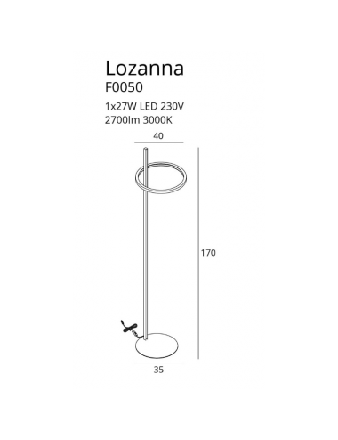 Наполная лампа Lozanna