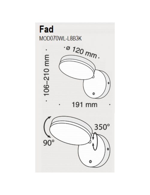 Wandleuchte Fad