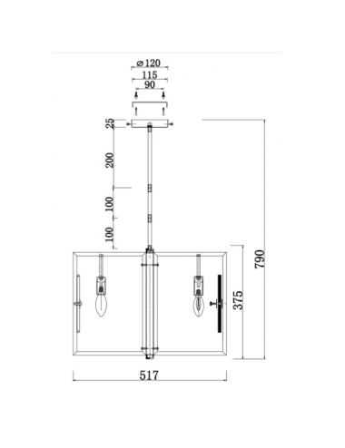 Maytoni - Marmo MOD099PL-06G piekaramā lampa | TavaGaisma.lv