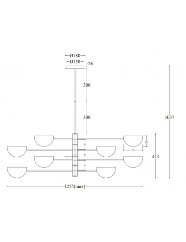 Pendant lamp Mollis