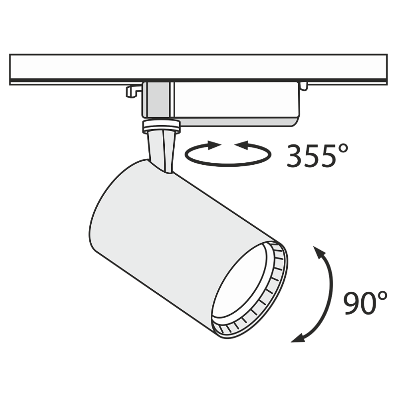 Strahler TR003-1-12W4K-B