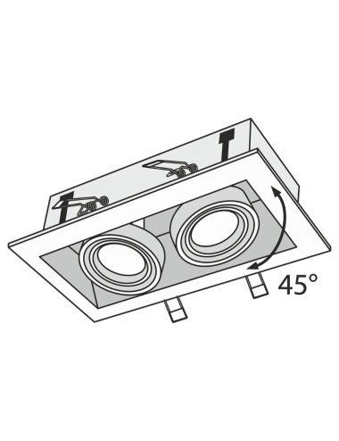 Einbauleuchte Metal