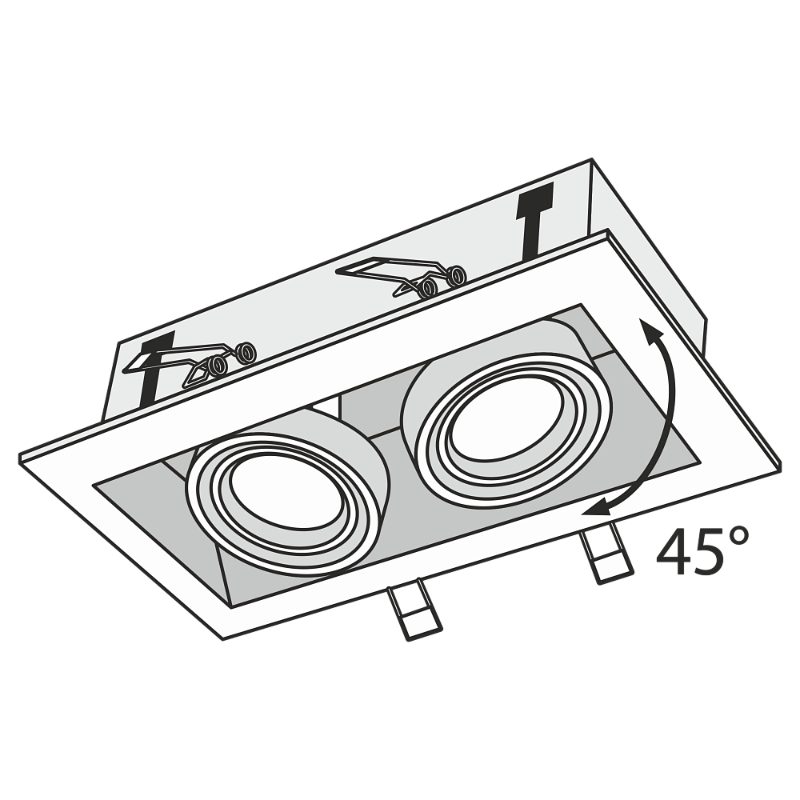 Recessed lamp Metal