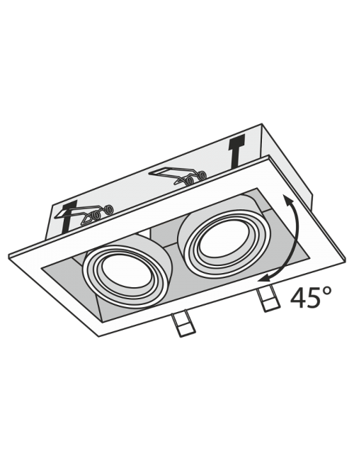 Einbauleuchte Metal