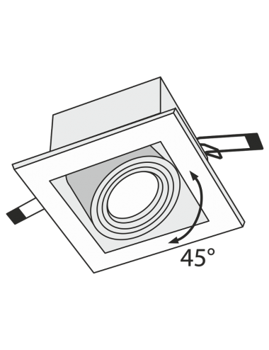 Einbauleuchte Metal