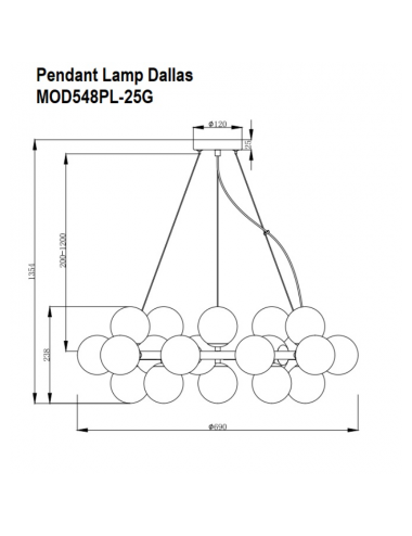Pendelleuchte Dallas