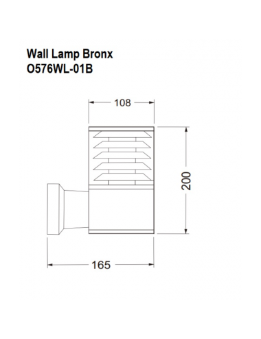 Настенная лампа Bronx IP54 O576WL-01B | Maytoni | TavaGaisma.lv/ru