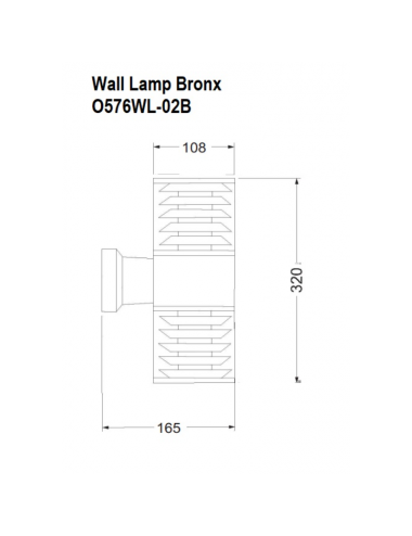 Fasādes lampa Bronx IP54 O576WL-02B | Maytoni | TavaGaisma.lv