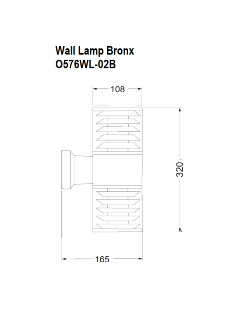 Fasādes lampa Bronx IP54