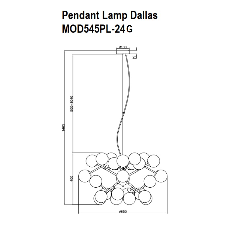 Pendant lamp Dallas