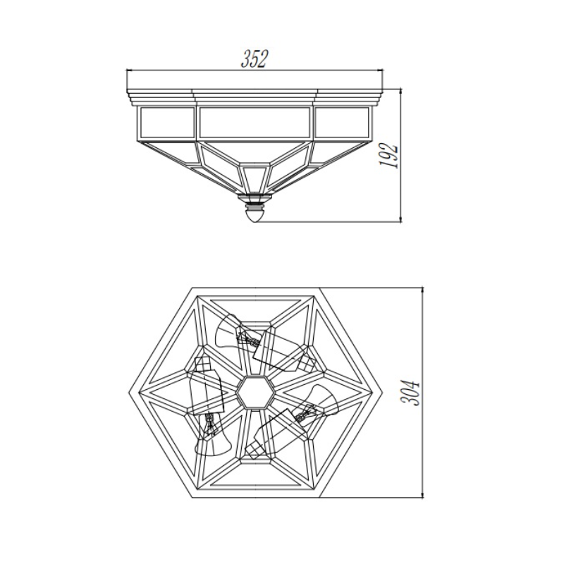 Deckenleuchte Zeil IP43