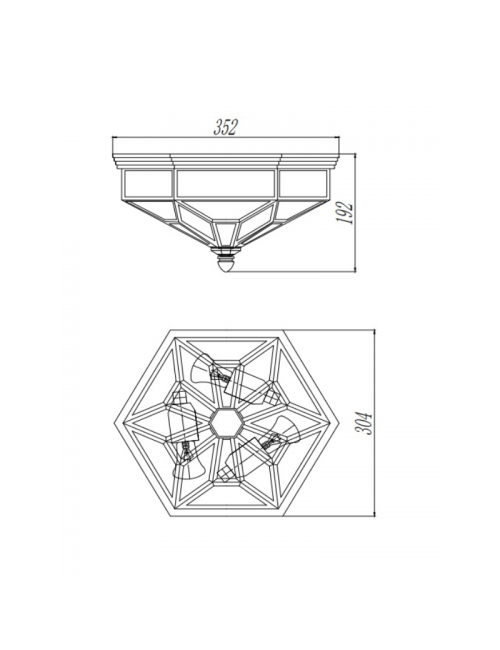 Deckenleuchte Zeil IP43