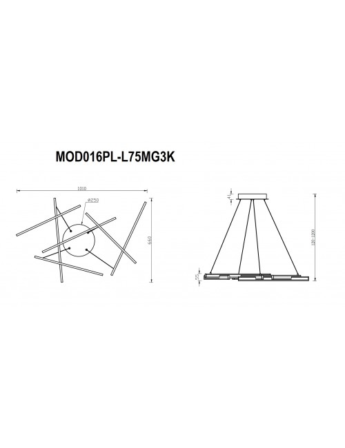 Pendant lamp Line