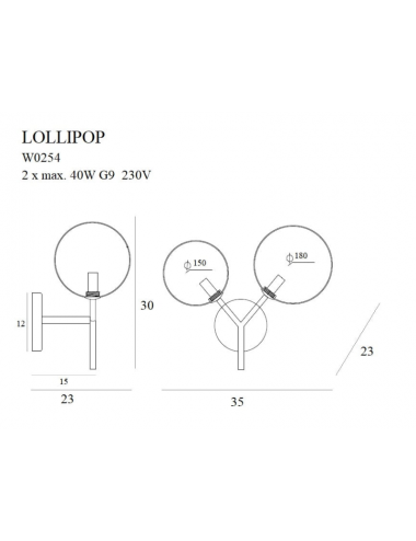 Настенная лампа Lollipop...