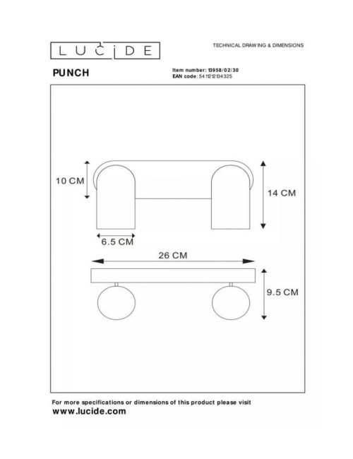 Ceiling lamp Punch