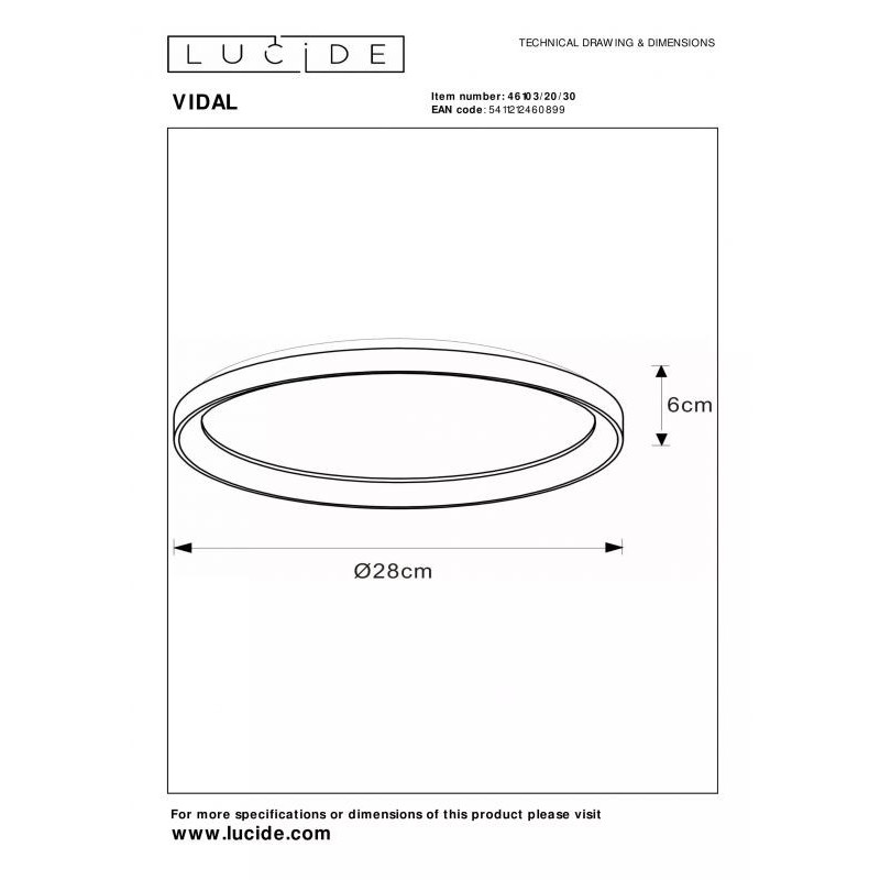 Ceiling lamp Vidal