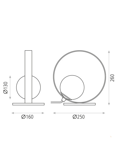 Tischleuchte Halo