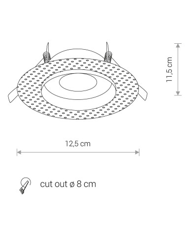 Nowodvorski Recessed lamp Echo IP54 8371 | TavaGaisma.lv/en