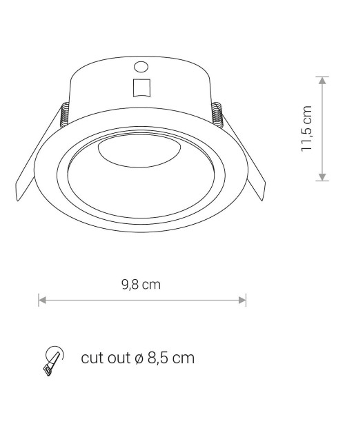 Einbauleuchte Foxtrot IP54