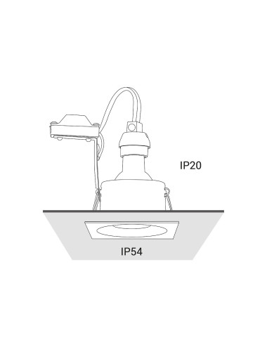 Einbauleuchte Delta IP54