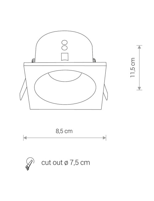 Einbauleuchte Delta IP54