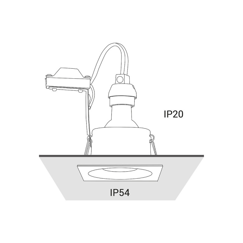 Einbauleuchte Delta IP54