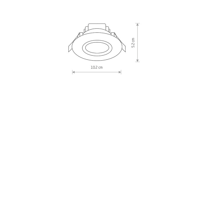 Recessed lamp Helius IP44