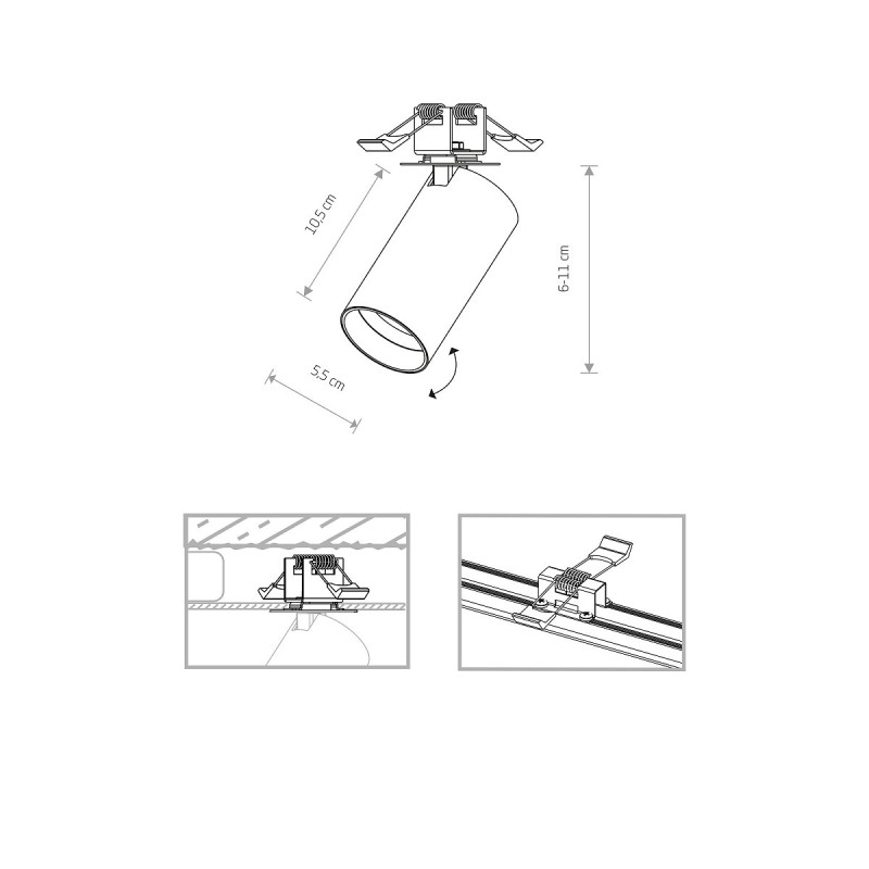 Recessed lamp Mono surface I