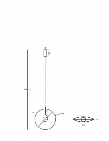 Piekaramā lampa Reflex