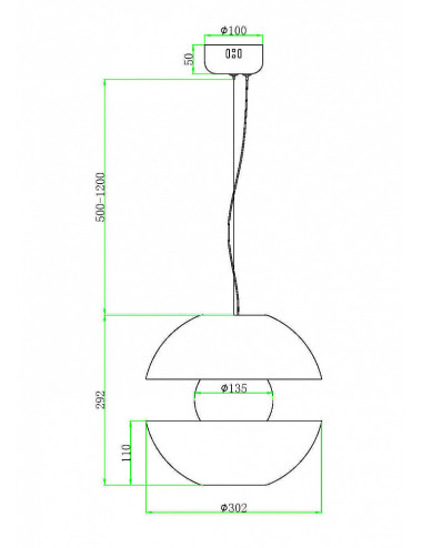 Pendant lamp Rabel