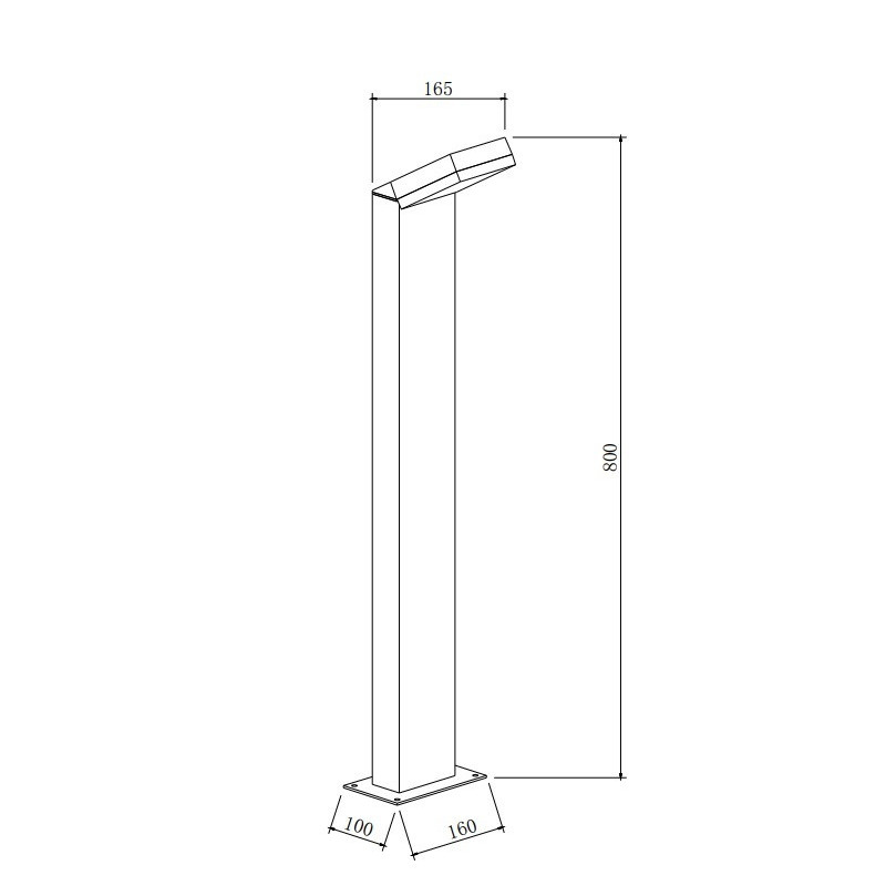 Garden lamp Paso IP54 black