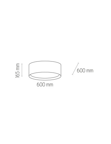 Ceiling lamp Jute 60