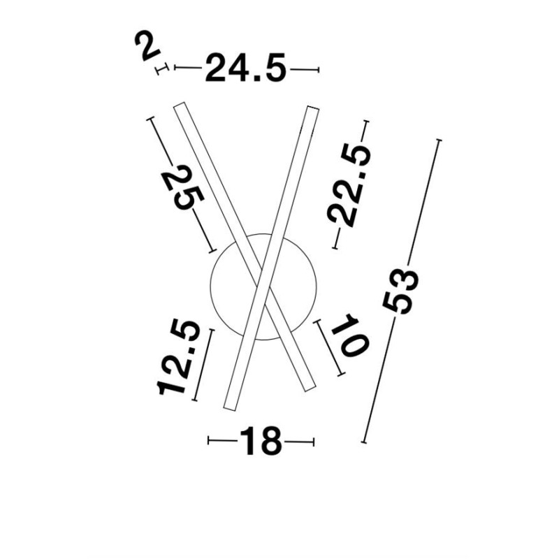 Wall lamp Reslin