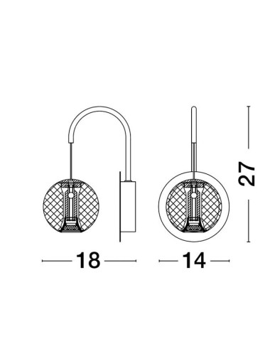 Wandleuchte Brillante IP44