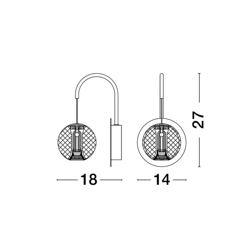 Sienas lampa Brillante IP44