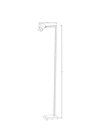Stāvlampa Snow balta