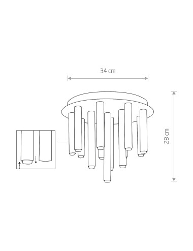 Ceiling lamp Stalactite XIII