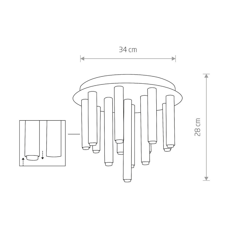Deckenleuchte Stalactite XIII