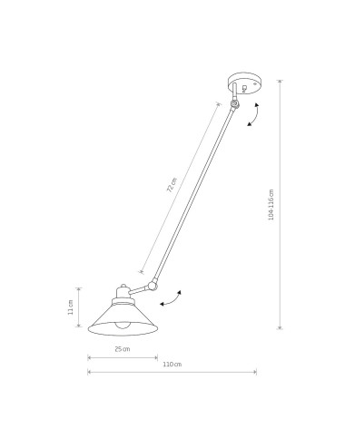 Ceiling lamp Techno I