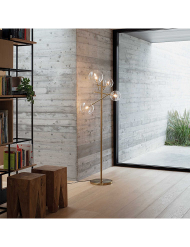Stāvlampa Equinoxe pt4 misiņš