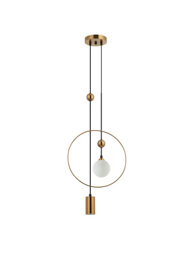 Pendant lamp Trosti brass