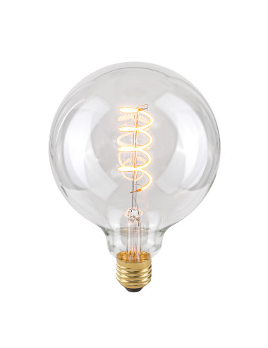 E27 4W 2200K G125 Spiral Clear