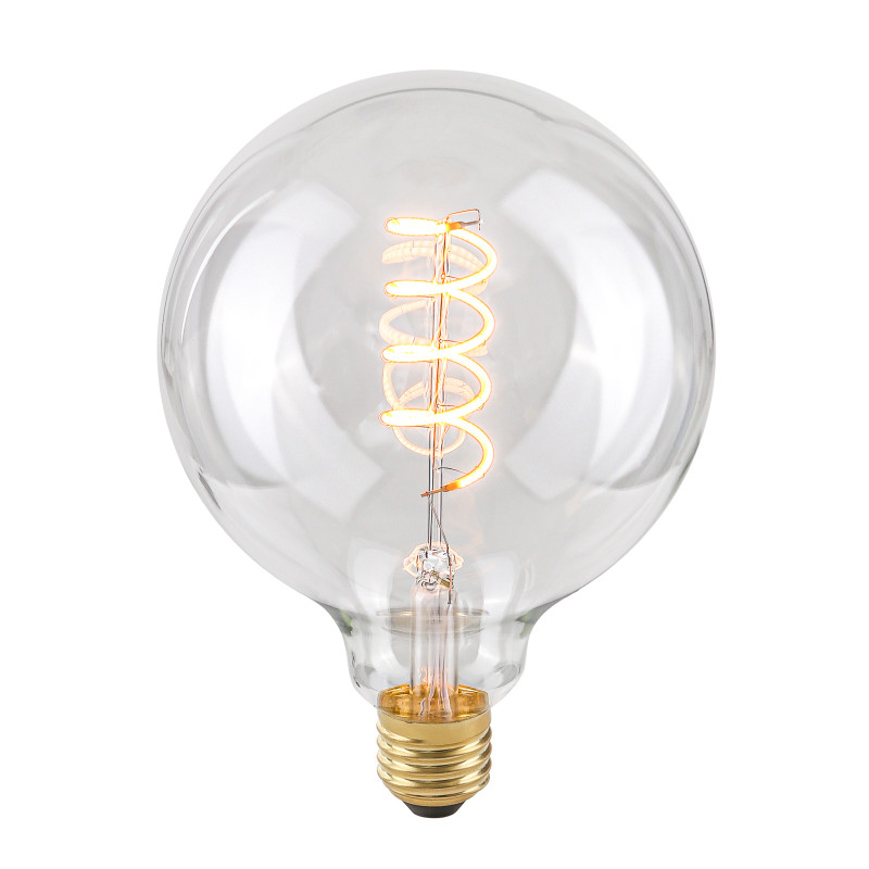 E27 4W 2200K G125 Spiral Clear
