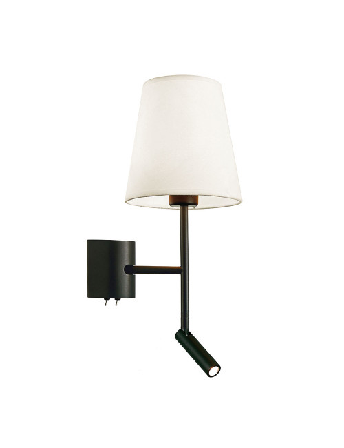 Sienas lampa Sonia melna